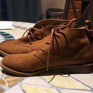 Franco Sarto Brown Suede Shoes